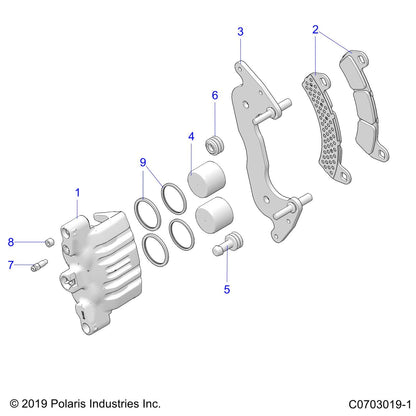 Polaris RZR Cal/MNT Assembly, 2XL, 262, Genuine OEM Part 1913485, Qty 1
