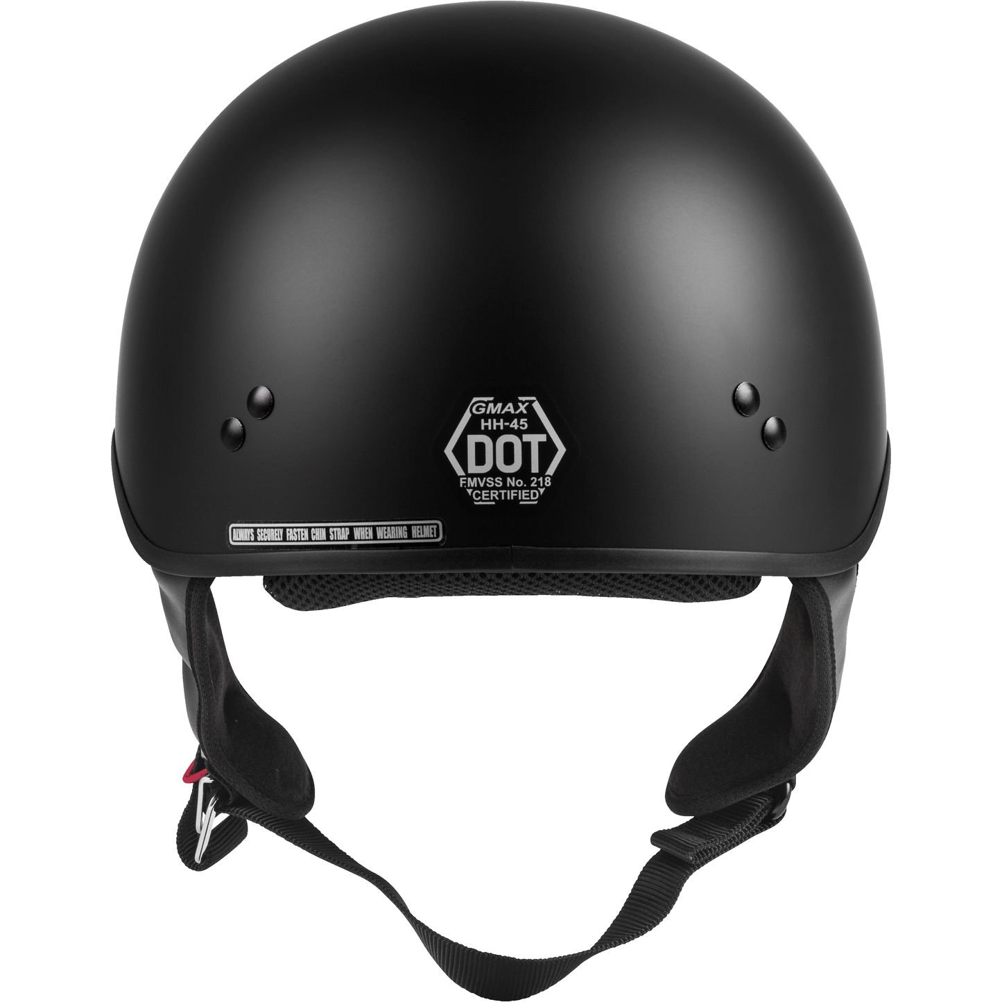 Hh 45 Half Helmet Naked Matte Black Xs