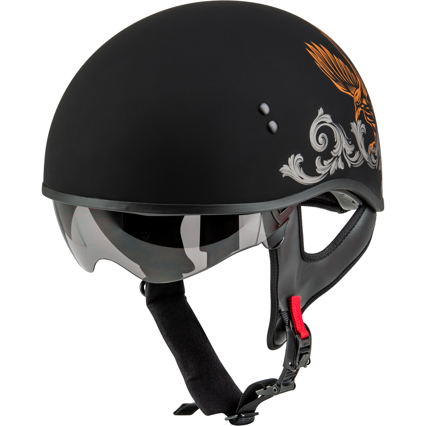 Hh 65 Corvus Helmet Matte Black/Silver/Orange Xs
