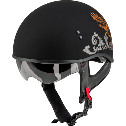 Hh 65 Corvus Helmet Matte Black/Silver/Orange 2x