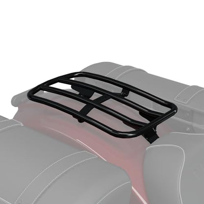 Indian Motorcycle Luggage Rack for Specific Scout Models, Black, Mounts On Motorcycle Rear Fender, Holds Up to 7 Lbs, Cargo Rack for Tail Bags for Motorcycles, Motorcycle Storage - 2890148-266