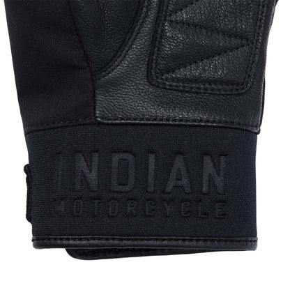 Indian Motorcycle Men's Softshell Glove, Black - L - 286285006