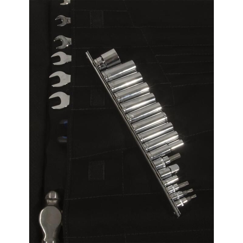 PRP 35pc Can-Am Roll Up Tool bag Tool kit - Black