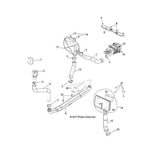 
                      
                        Polaris Ranger Airbox Hose, Front, Genuine OEM Part 5414033, Qty 1
                      
                    