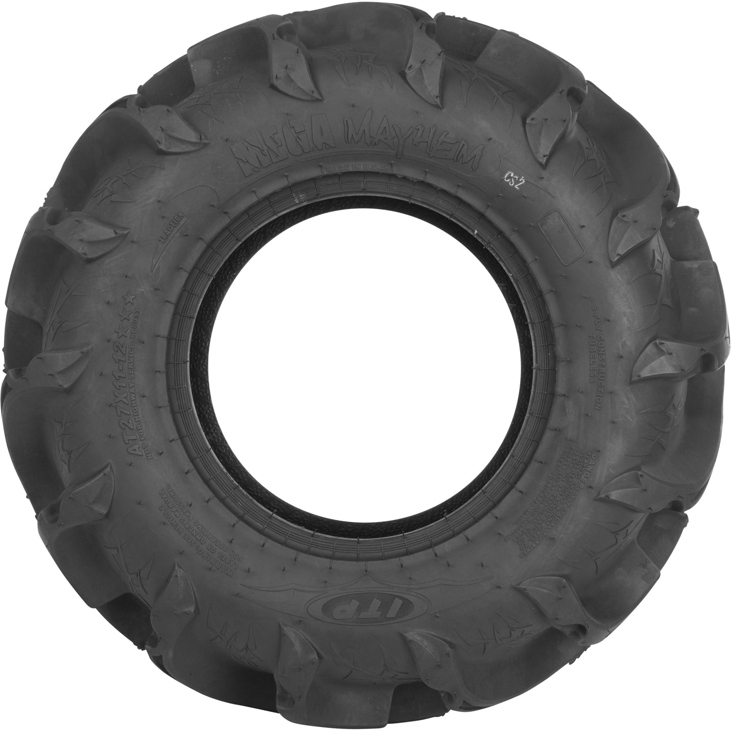 Tire Mega Mayhem Rear 27x11 12 Lr495lbs Bias