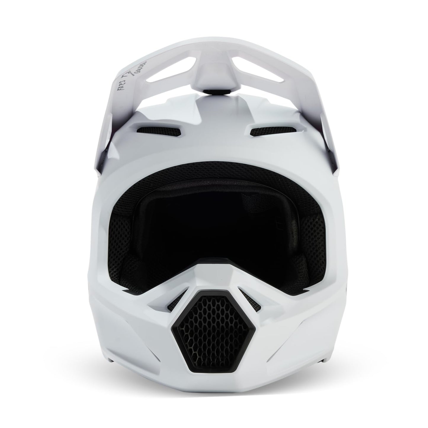 Fox Racing V1 MOTOCROSS HELMET, MATTE WHITE, Small
