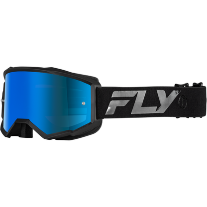Zone Goggle Black/Black W/ Sky Blue Mirror/Smoke Lens