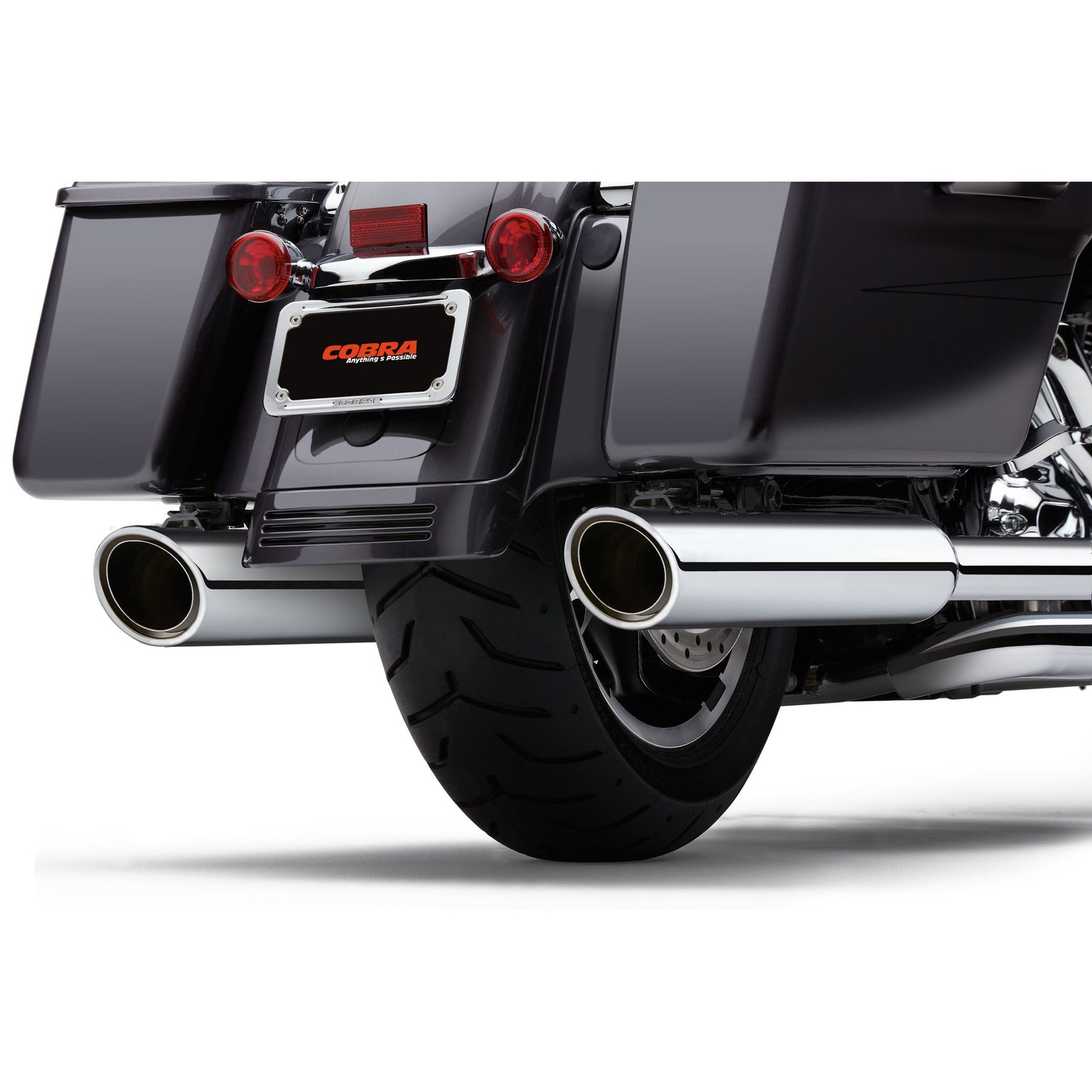 909 Twins 4" Slip Ons Chrome Flh/Flt 95 16