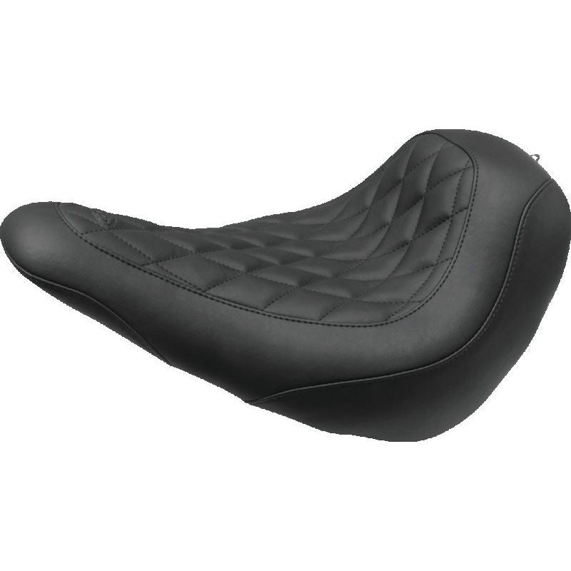 Mustang Harley Low Medallion Sissy Bar Pad (12 inch x 9 inch) w/Studs - Black