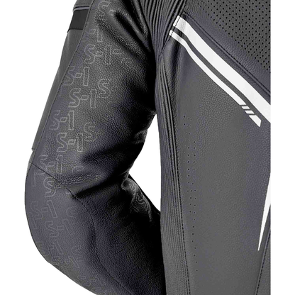 S1 D3o Suit Blk/Whi Leather Md