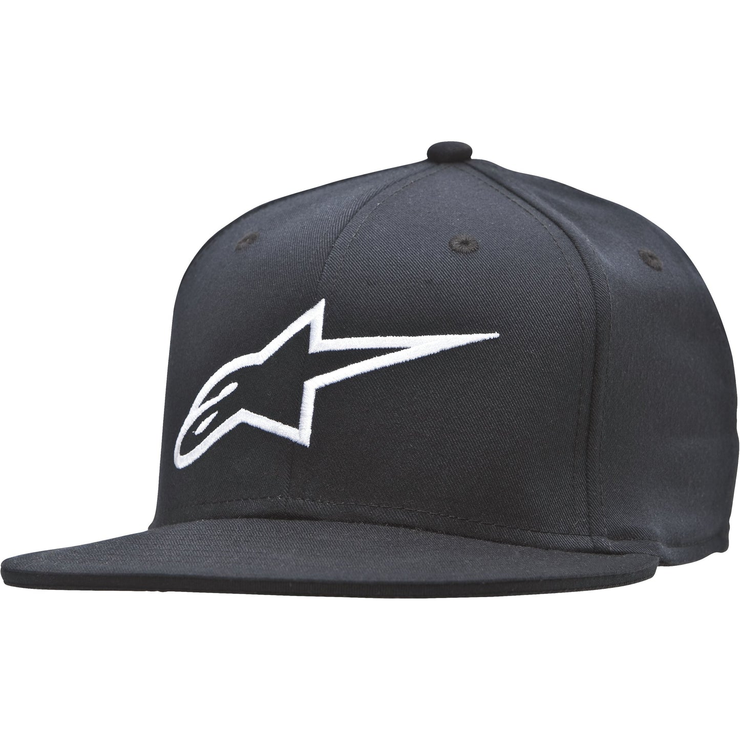 Ageless Flat Bill Hat Black/White Lg/Xl