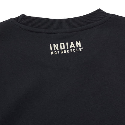 Indian Motorcycle Women's Cropped Retro Top, Navy - 2XL - 286479812