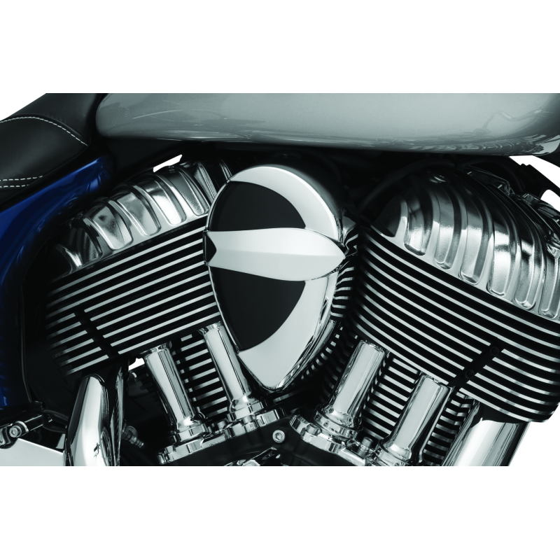 Kuryakyn Horn Cover John Shope Series Chrome