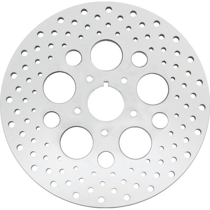 Bikers Choice 84-99 Big Twin & XL 11.5 Inch Front Drilled Stainless Rotor Replaces H-D 44136-84