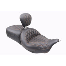 Mustang 08-25 Harley FL Touring Rd King Sp, Rd Glide Ltd, Dble Diamond ST Backrest - Black/MO