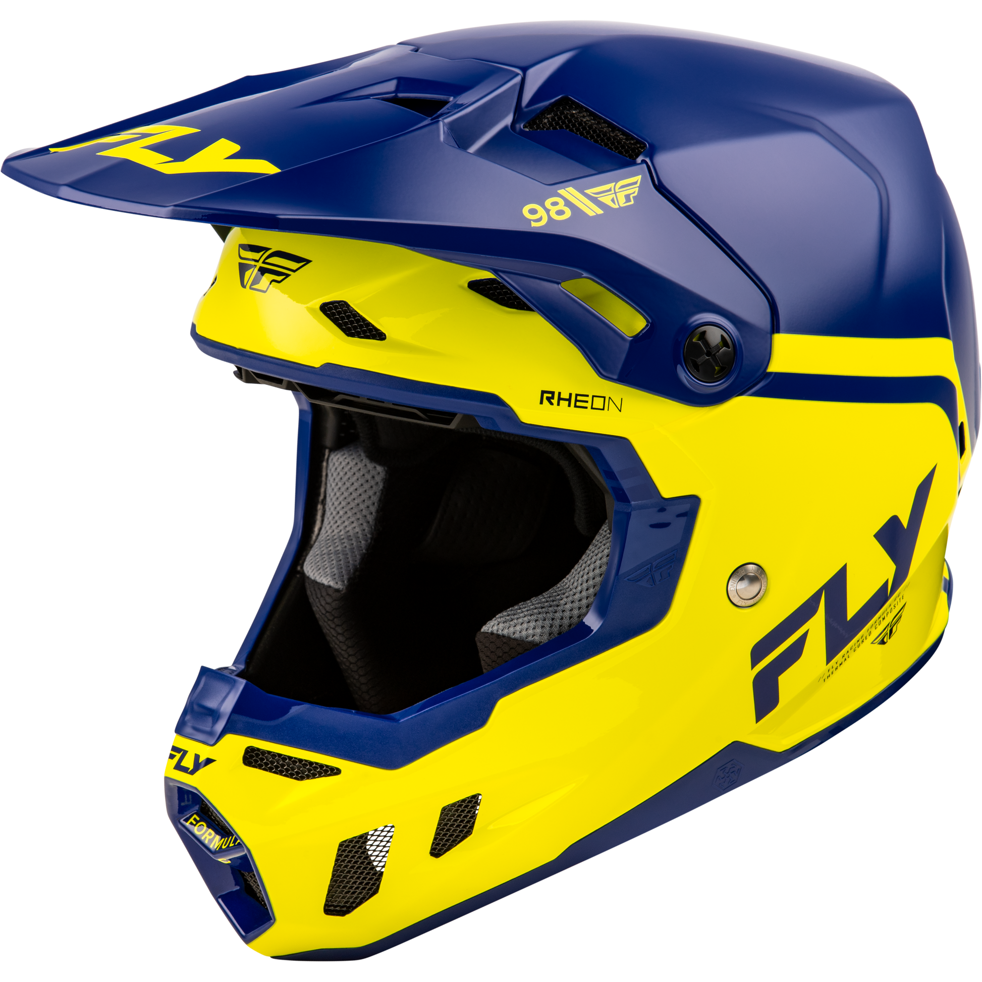 Youth Formula Cc Objective Helmet Navy/Yellow Yl