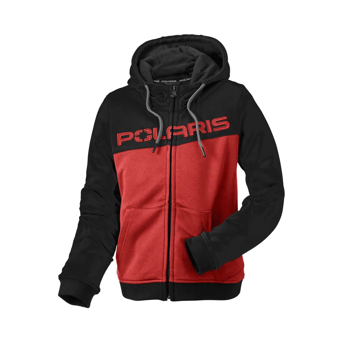 Polaris ATV Youth Tech Full Zip Hoodie - XL Red/Black