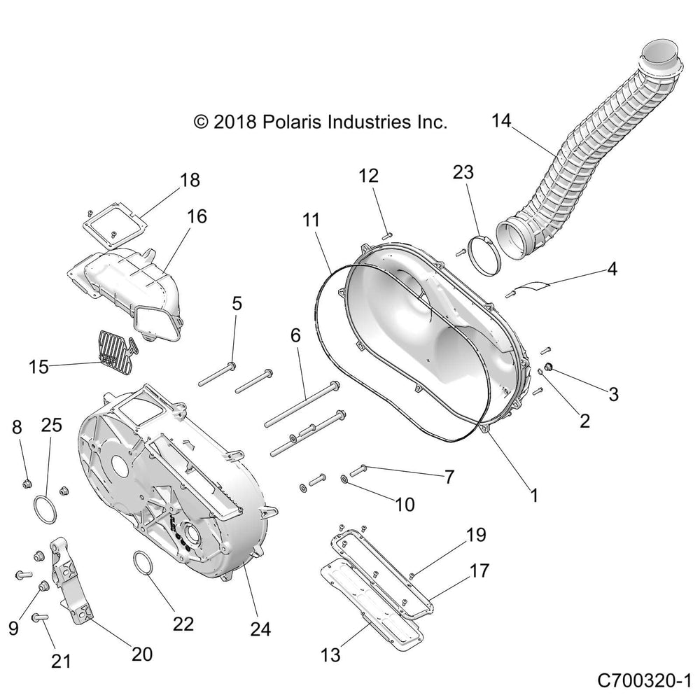 
                      
                        Polaris RZR Clutch Hose Air Outlet, Genuine OEM Part 5416489, Qty 1
                      
                    
