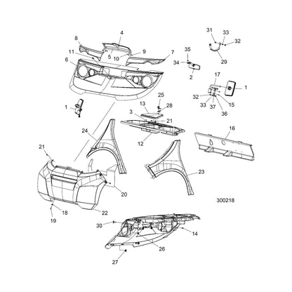 Polaris GEM NUT-SQR,M8X1.25,ZPC, Genuine OEM Part 7547792, Qty 1