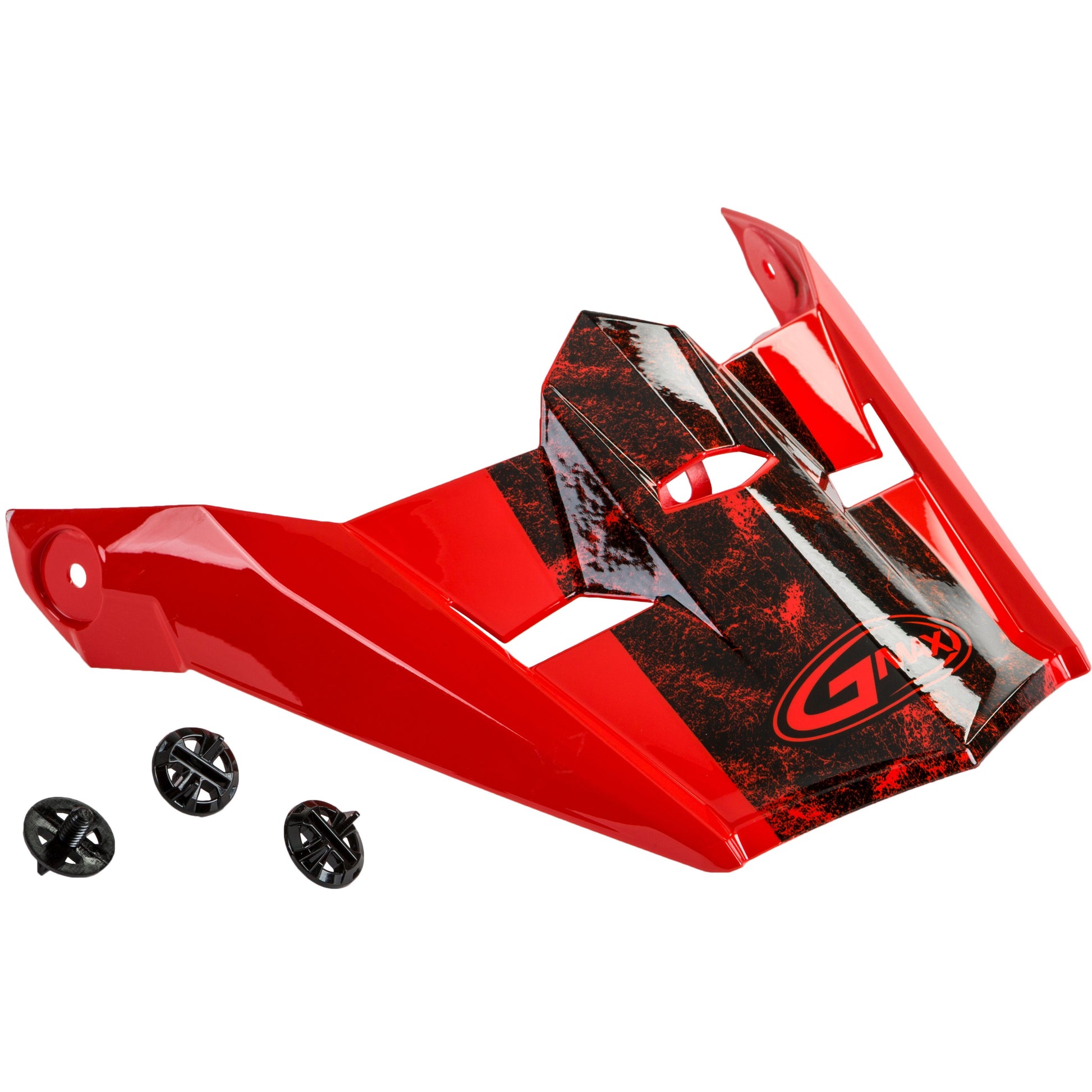 Visor W/Screws Dominant Mx 46y Red/Black/White Ys Yl