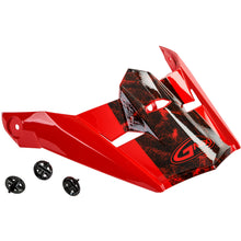 Visor W/Screws Dominant Mx 46y Red/Black/White Ys Yl
