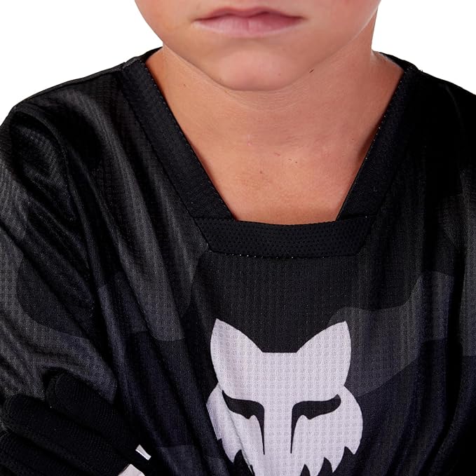 Fox Racing Boys Youth 180 Bnkr Motocross Jersey Black Camo 31429-247