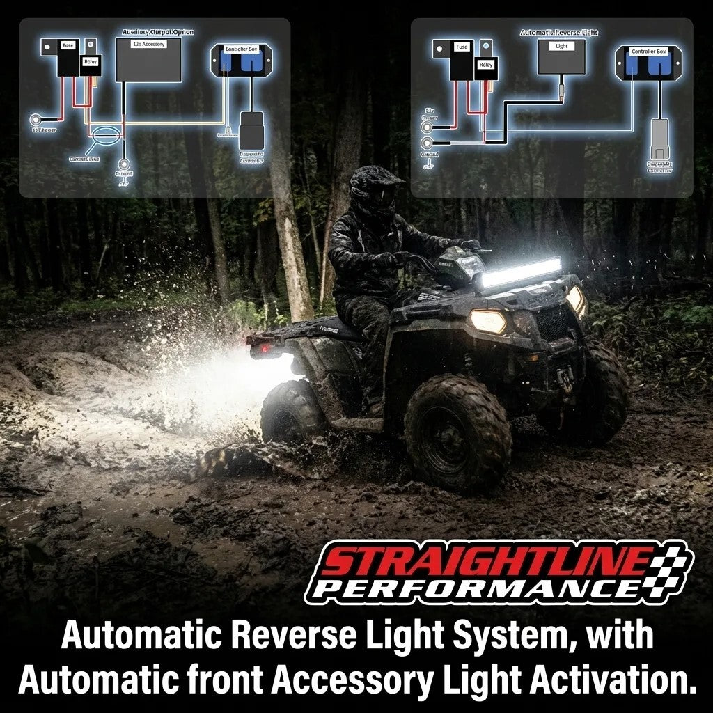 Smart Wire Reverse Light Kit Single Light With Aux Kit Pol