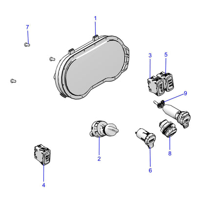 Polaris Ranger Key Switch, 4 Position, Sealed, Genuine OEM Part 4016135, Qty 1
