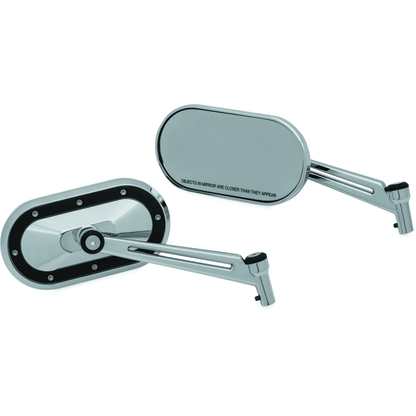 Kuryakyn Heavy Industry Mirrors Chrome/Black