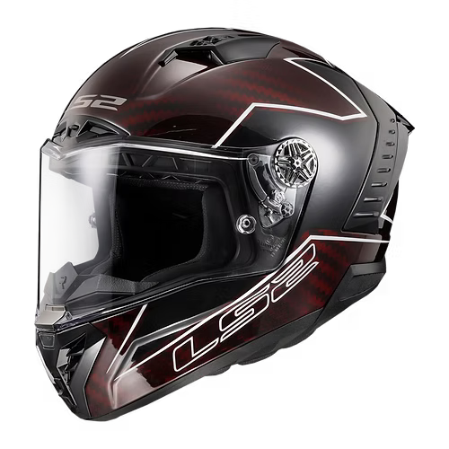 LS2 Helmets LIGHTNING - RED / GRAY / BLACK - Thunder Carbon 2XL - 805-2136