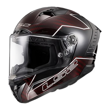 LS2 Helmets LIGHTNING - RED / GRAY / BLACK - Thunder Carbon XS - 805-2131