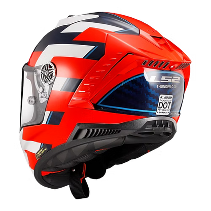 LS2 Helmets ALLIANCE - RED / WHITE / BLUE - Thunder Carbon LG - 805-2144