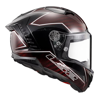 LS2 Helmets LIGHTNING - RED / GRAY / BLACK - Thunder Carbon LG - 805-2134