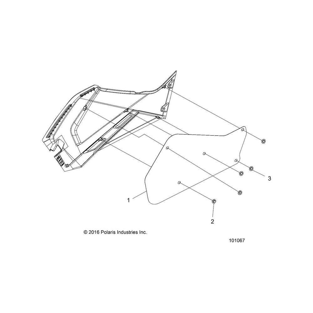 
                      
                        Polaris ATV Side Panel, Right, Magnetic Met, Genuine OEM Part 5453647-603, Qty 1
                      
                    