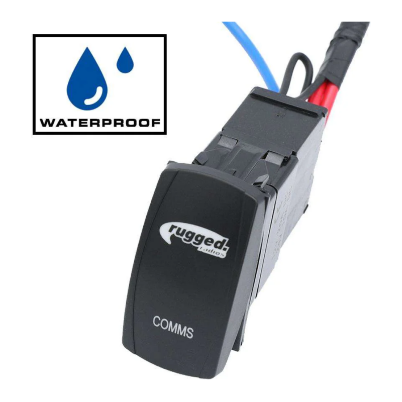 Rugged Radios Rocker Power Switch for Waterproof Mobile Radios and Rugged Intercoms