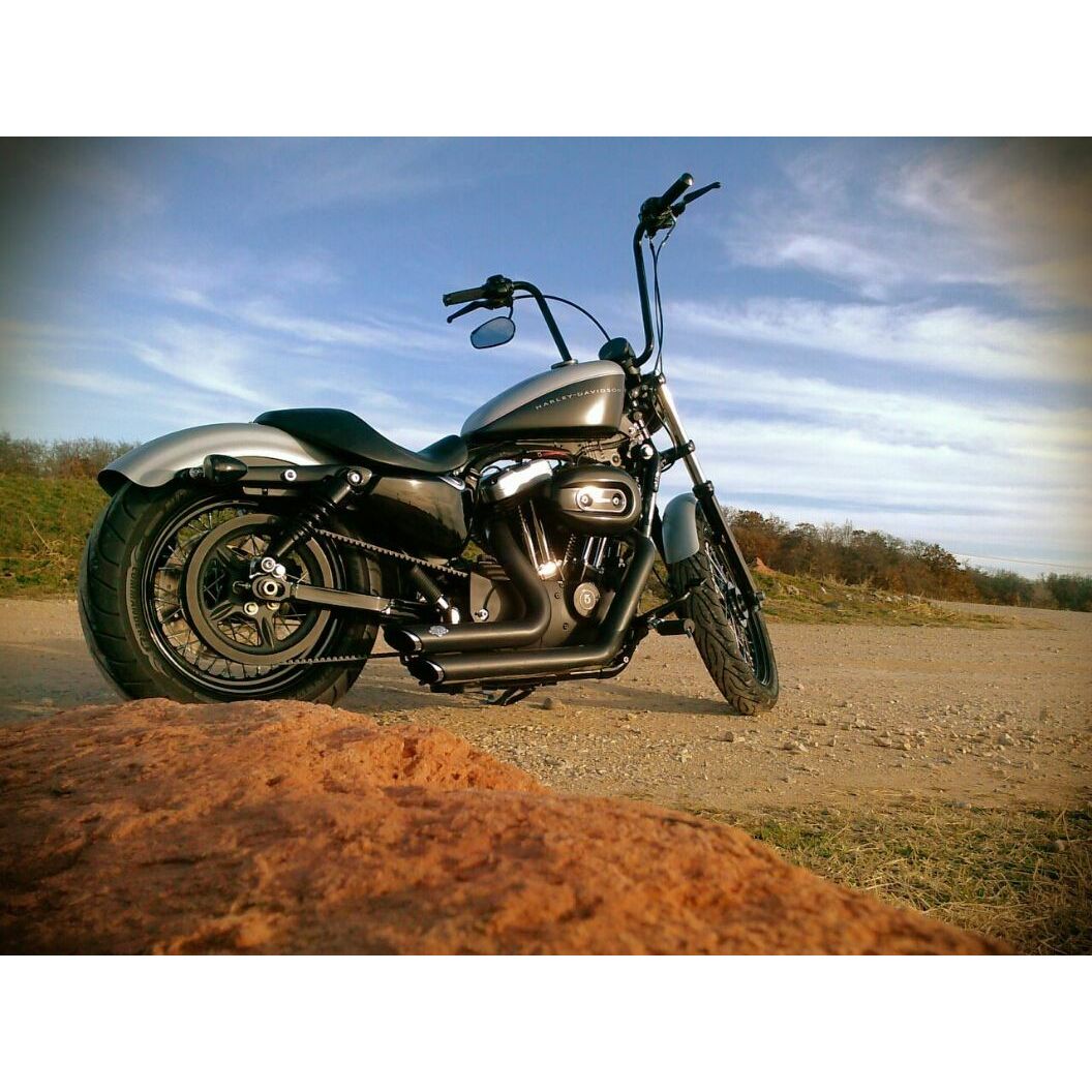 Narrow 16" Apehangers 1" Black