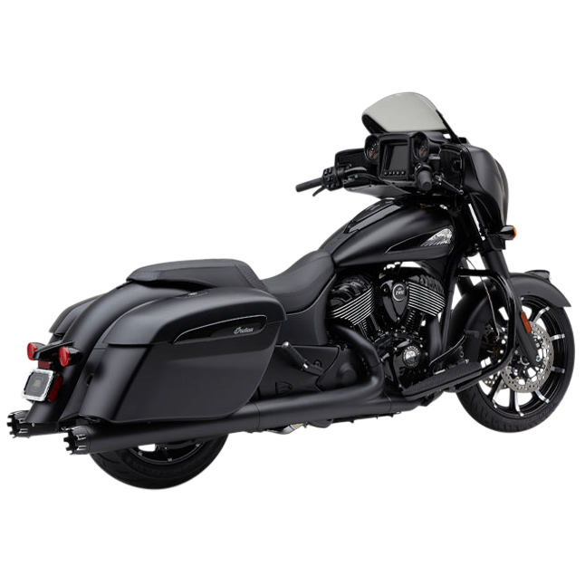 4" Nh Dual Cut Slip Ons Black Indian Gen 2 Bag