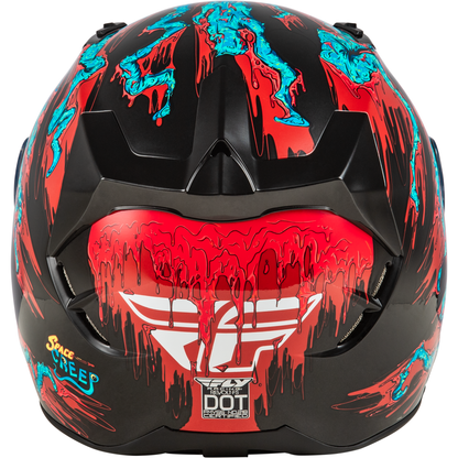 Revolt Space Creep Helmet Light Blue/Black/Red Xl