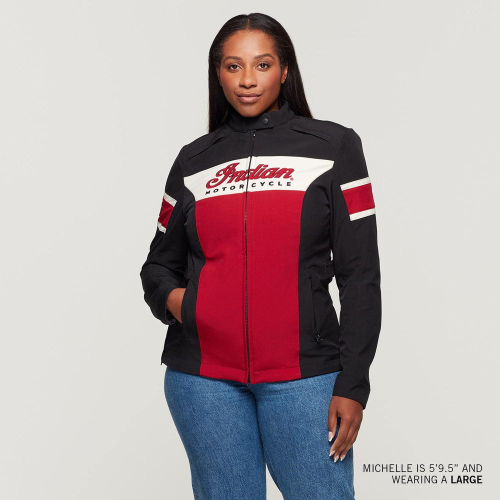 
                      
                        Indian Motorcycle Women's Madison Jacket, Red
                      
                    