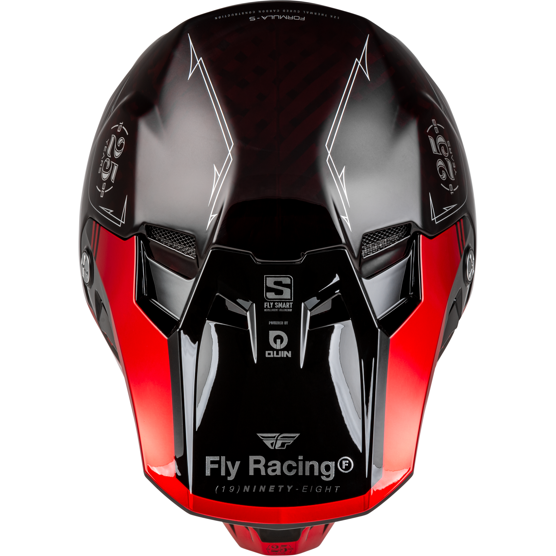 Formula S Carbon Legacy Helmet Red Carbon/Black Xs