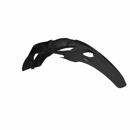 Indian Motorcycle Fairing, Front, Flat Black with Matte Sunset Red with Graphics, Indian, Genuine OEM Part 5439882-1620, Qty 1