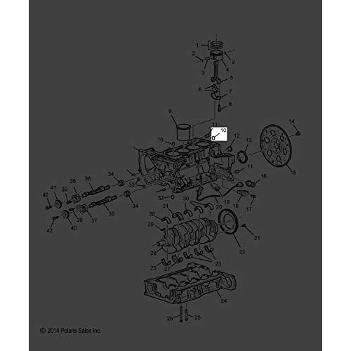 Polaris Slingshot Pin, Cylinder Head Locator, GM, Genuine OEM Part 90537102, Qty 1