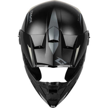 Mx 46 Compound Helmet Black/Grey/White Lg