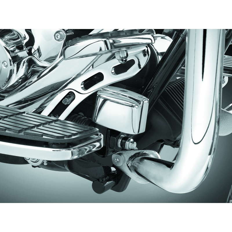 Kuryakyn Rear Master Cylinder Cover 99-07 Touring, 00-17 Softail Models Chrome