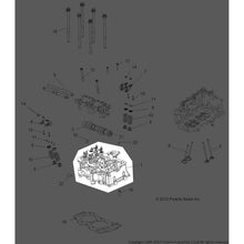 Polaris ATV Cylinder Head Assembly, Genuine OEM Part 3022341, Qty 1