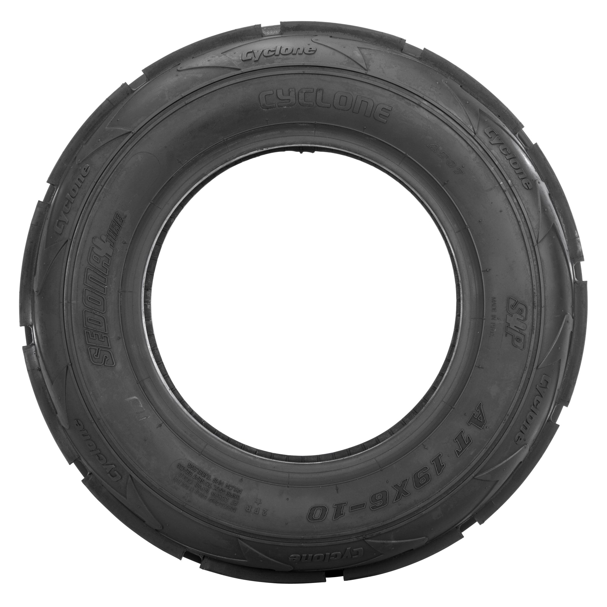 Tire Cyclone Rib 19x6 10 Bias 4pr Lr130lbs