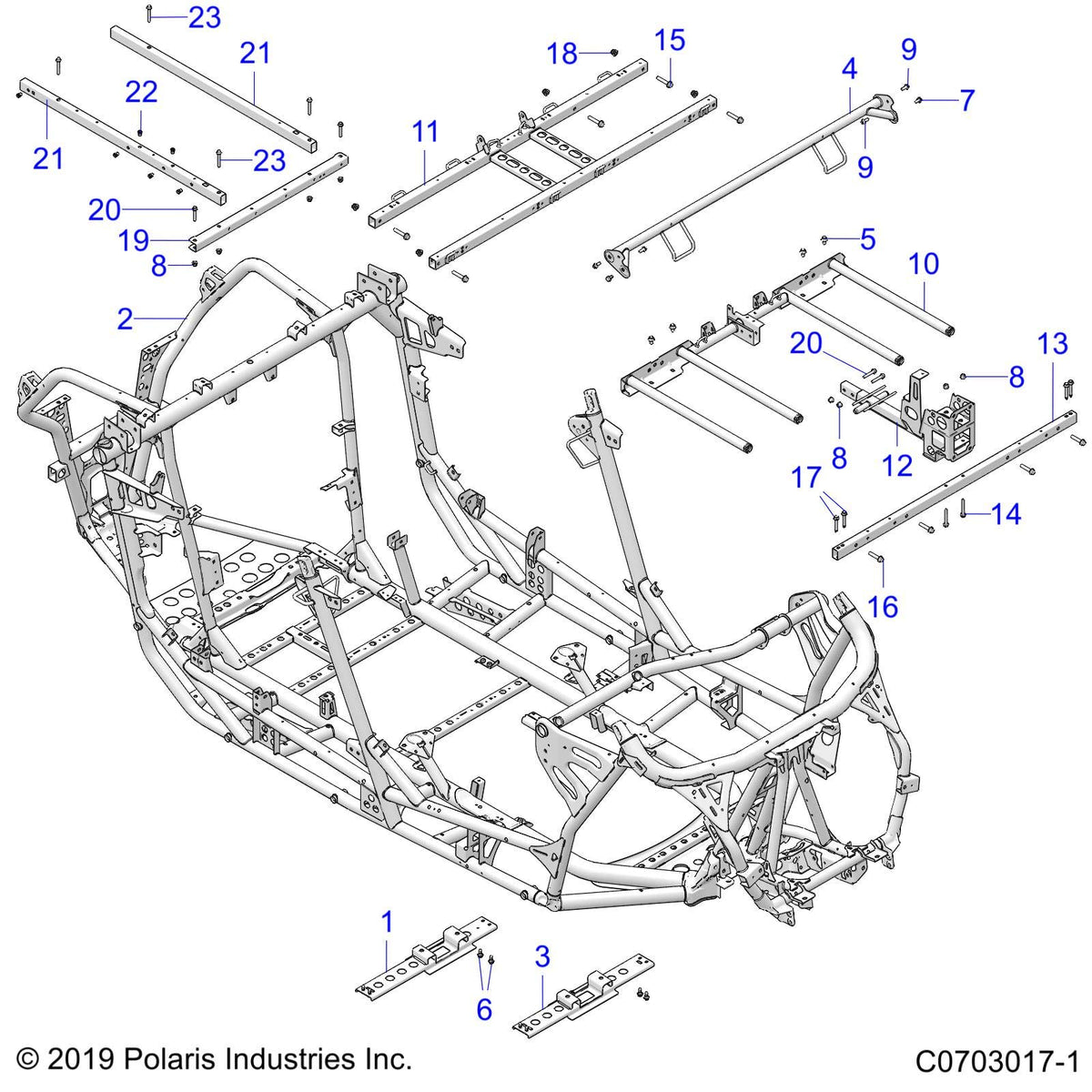 Polaris RZR WELD-MOUNT,SHIFT/SCM,ECOAT,MP, Genuine OEM Part 1024844-329, Qty 1