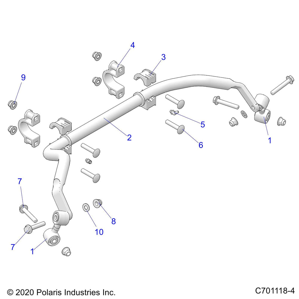 
                      
                        Polaris RZR Stabilizer Bar, Genuine OEM Part 5337080, Qty 1
                      
                    