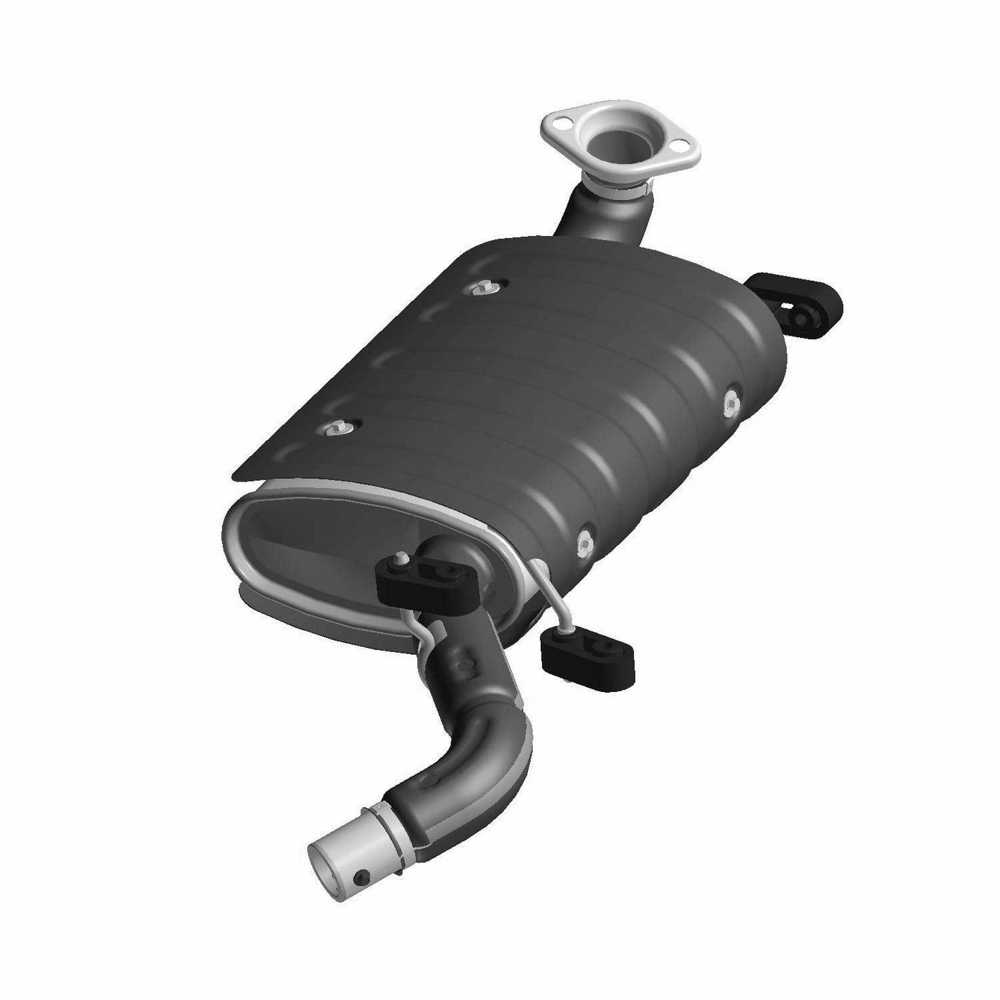 Polaris Ranger Silencer Assembly, 18 mm, Ranger, Genuine OEM Part 1263009, Qty 1
