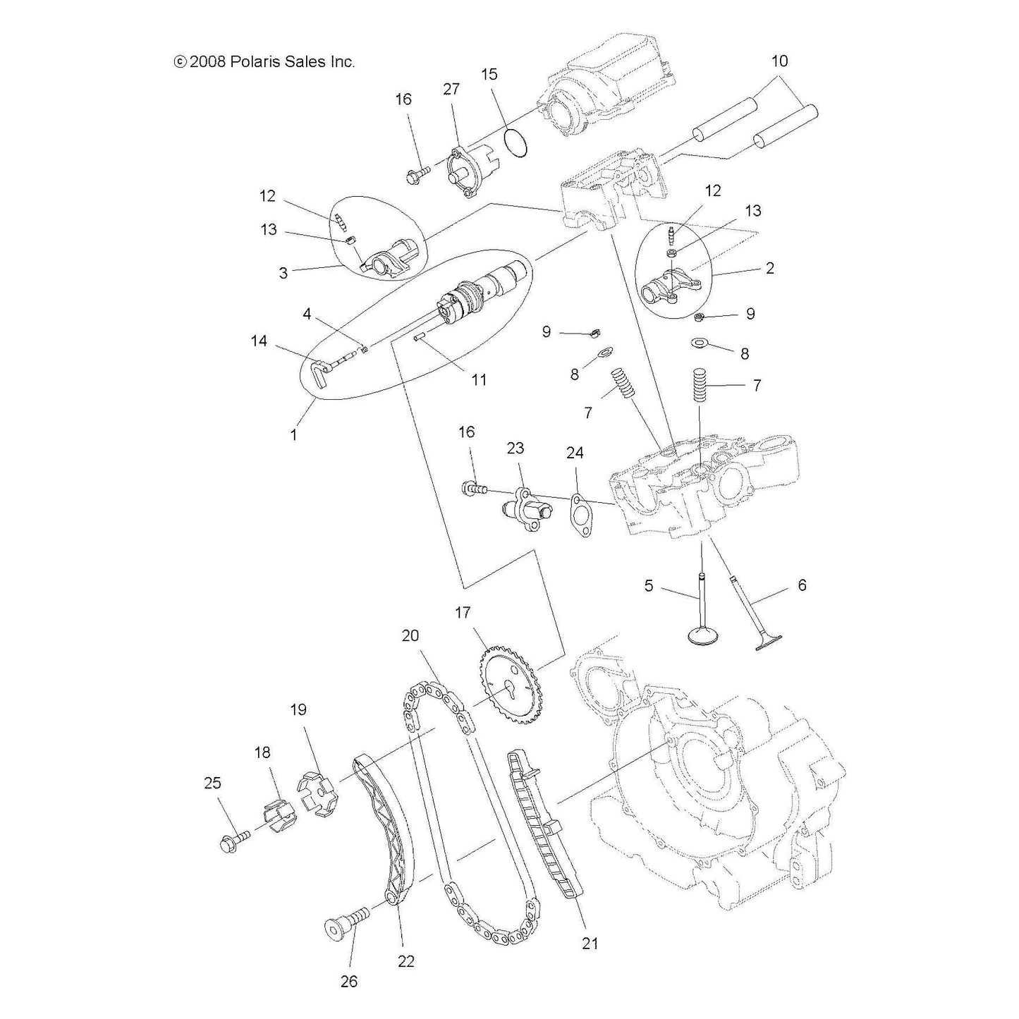 Polaris ATV Rocker Assembly, Genuine OEM Part 3090122, Qty 1